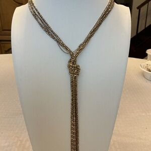 Alfani Multi Strand Gold Tone Chain Necklace